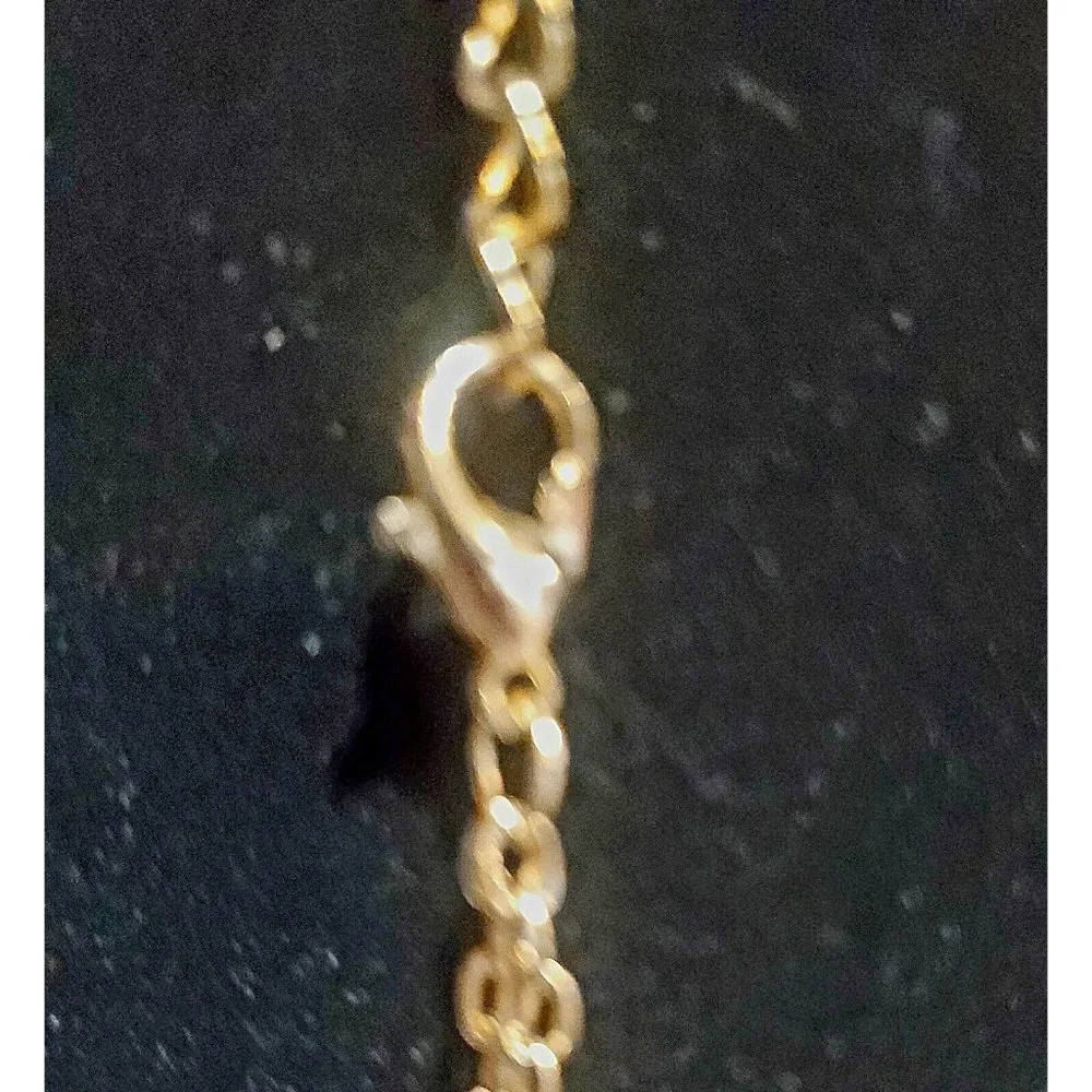 Christmas Bell Pendant Gold Tone Double Chain Necklace 22.5" Holiday Jewelry - Picture 7 of 7